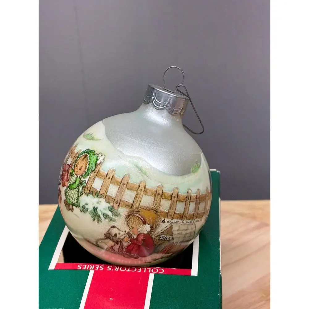 Hallmark Betsey Clark 1989 Glass Ornament | Home for Christmas | Vintage